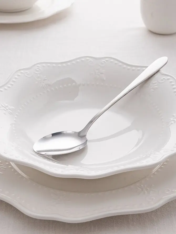 Talerz VISTAL porcelanowy głęboki biały 23 cm