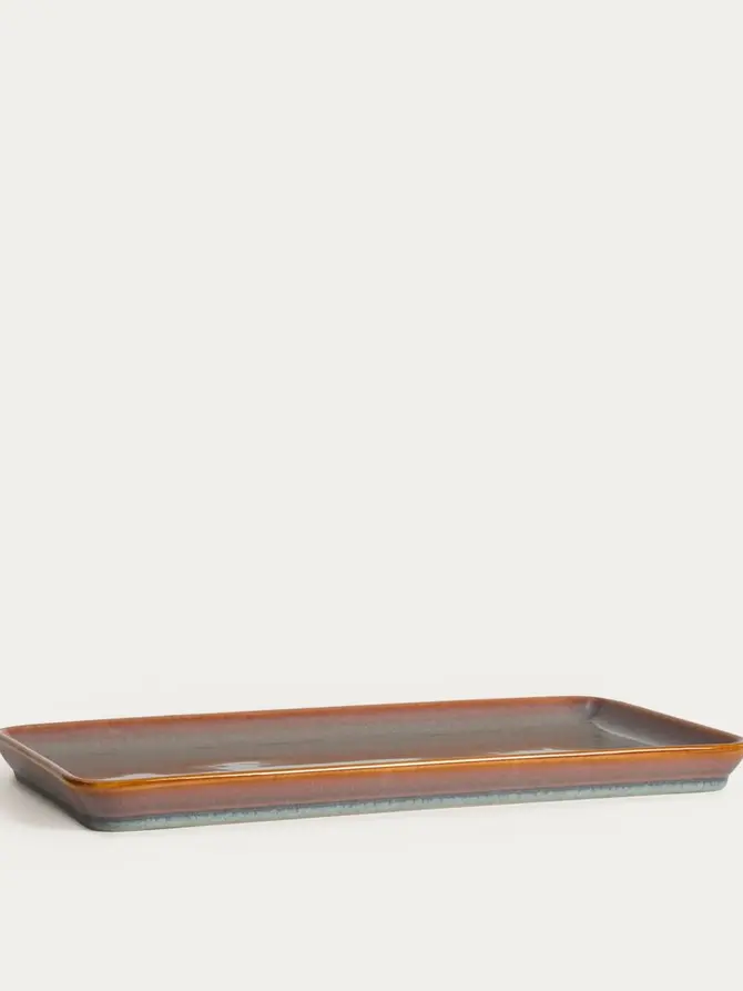 Talerz OKINAWA do serwowania sushi fioletowy 41x22 cm