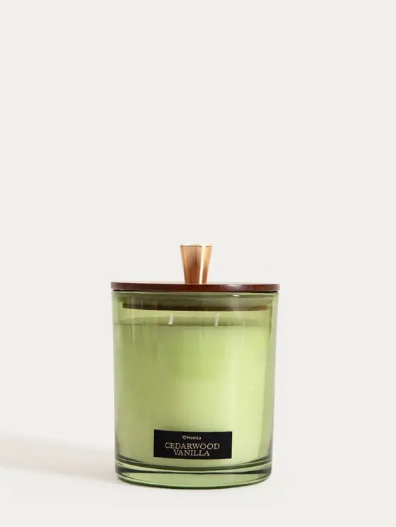 Świeca zapachowa WOODY BLEND Cedarwood Vanilla 380 g