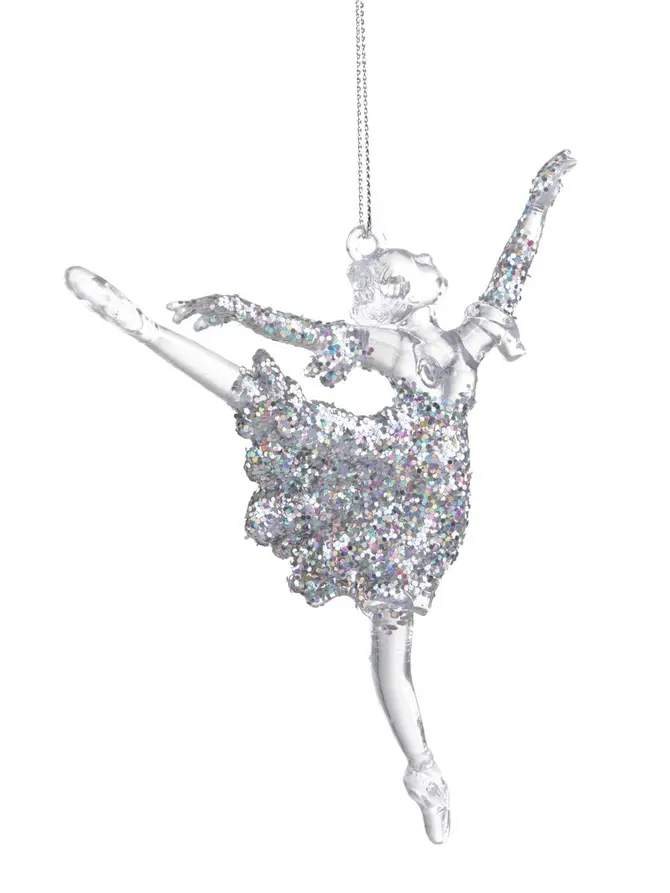 Zawieszka KEJT balerina srebrna 14 cm