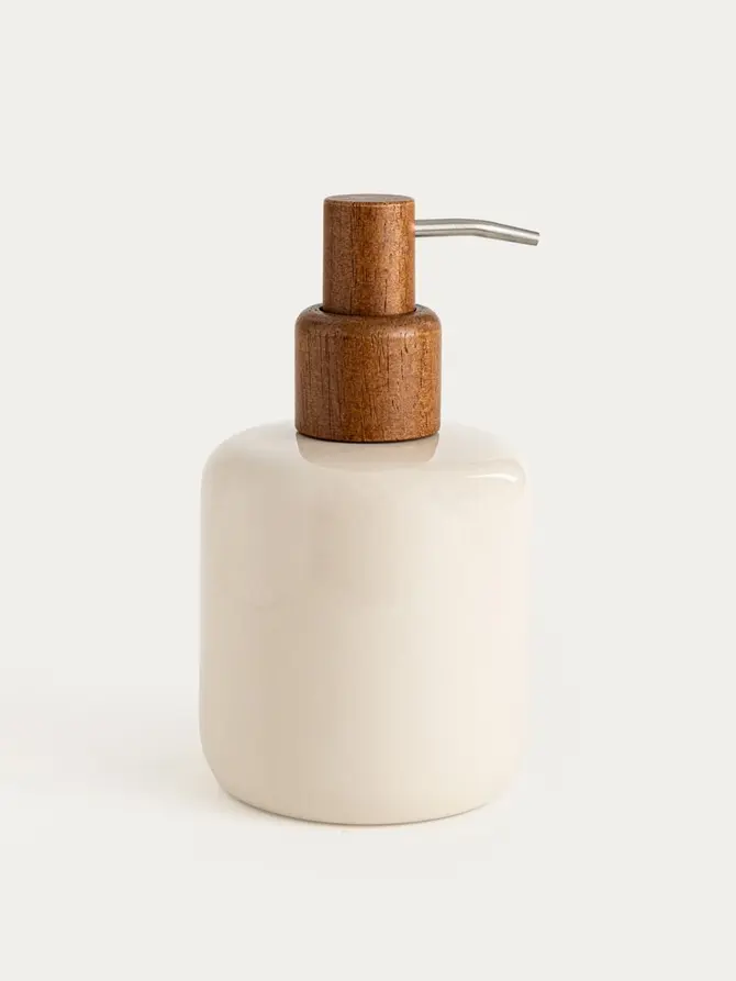Dozownik MELKARO ceramiczny beżowy 9x15,6 cm