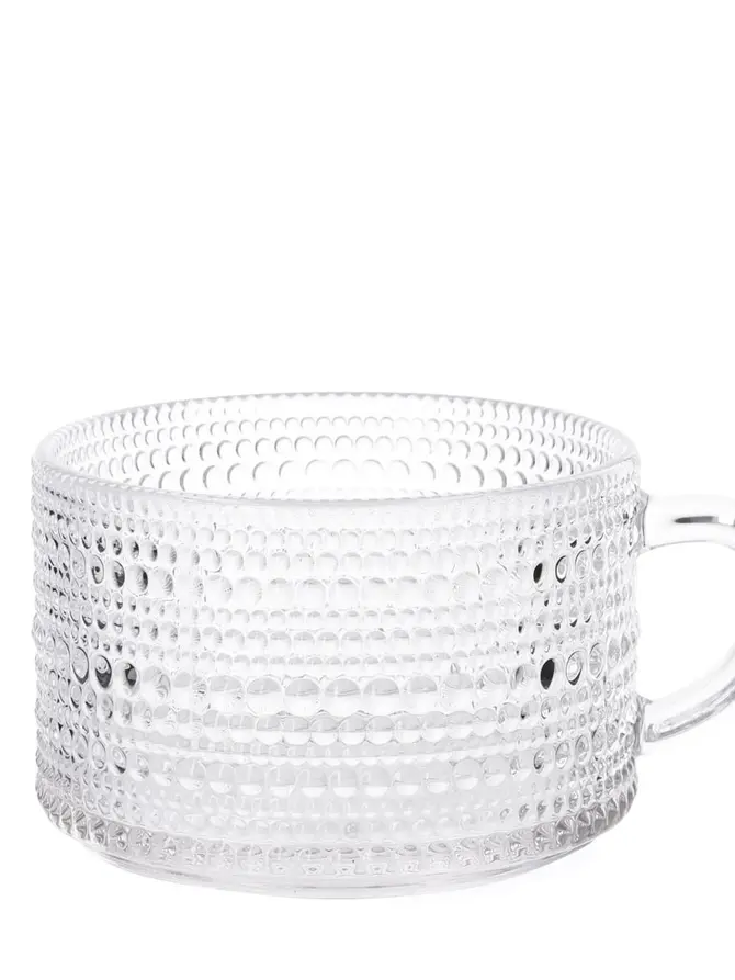 Filiżanka BARREL szklana w kropki 0,35 l