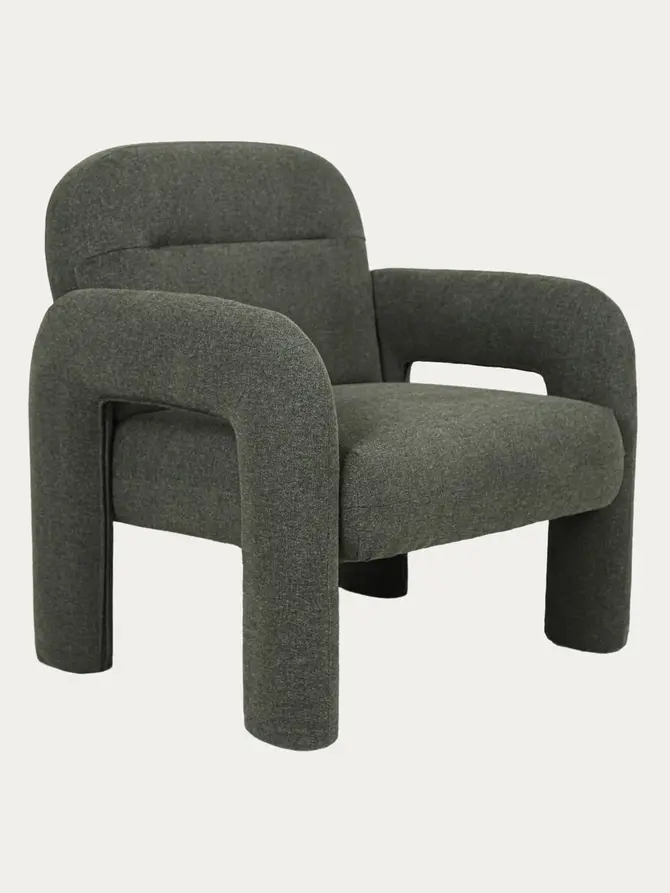 Fotel ALVIRO oliwkowy 78x76x81 cm