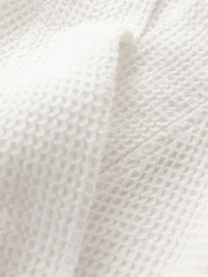 Szlafrok VAFFEL biały z domieszką wiskozy ONE SIZE