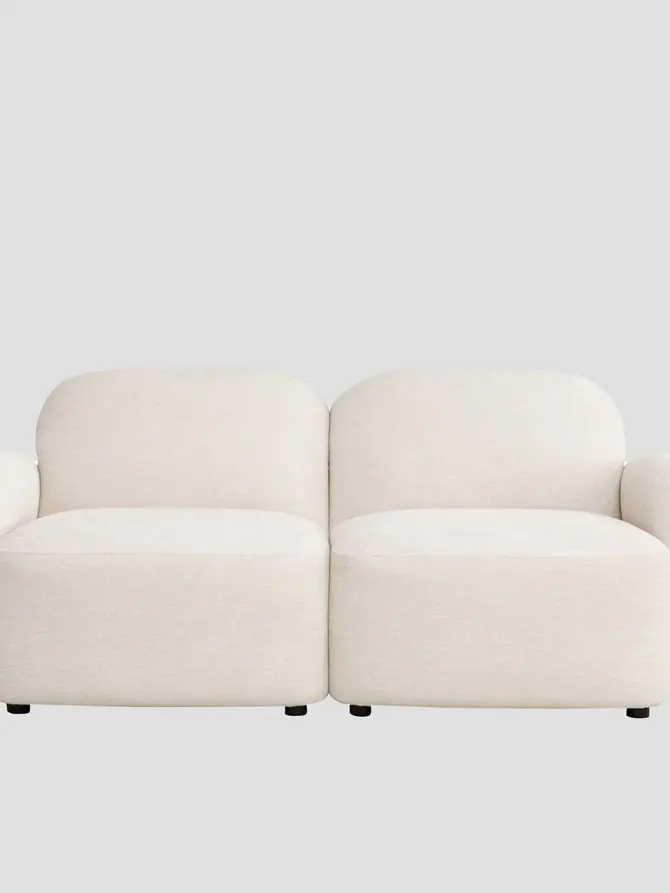 Sofa modułowa HELMI 2-osobowa ecru 184x87x73 cm