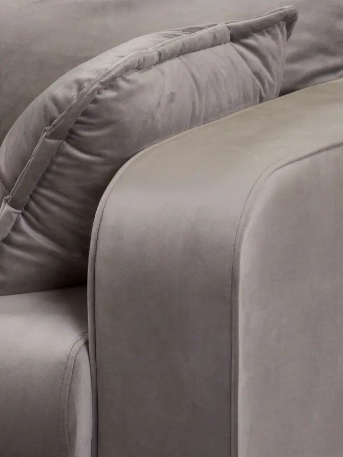 Sofa ILLA Narożnik szary 230x154x84 cm