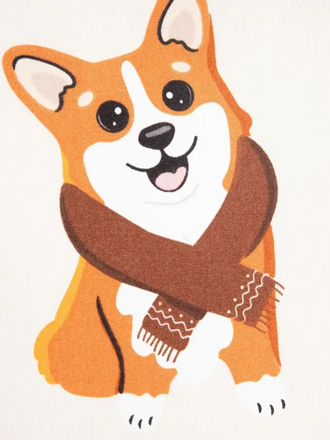 Pościel EC CORGI z mikrofibry w pieski Corgi 160x200 + 2*70x80 cm