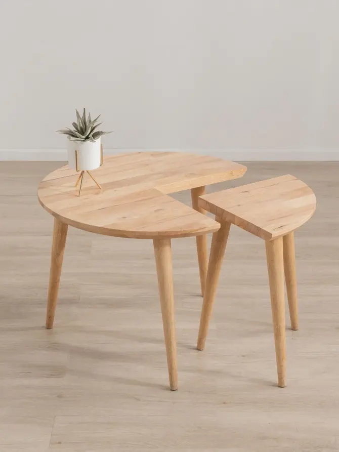 Stolik kawowy HARMONI naturalny 59x59x42 cm