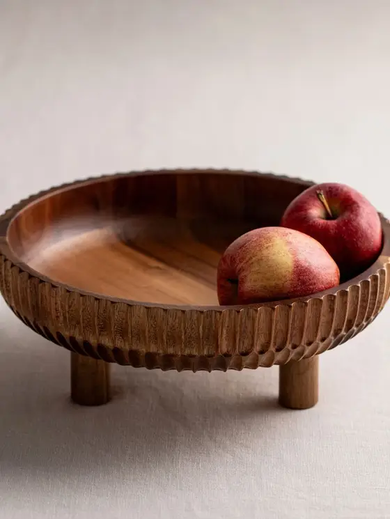 Patera RILLET do serwowania z drewna akacjowego 25,5x9 cm