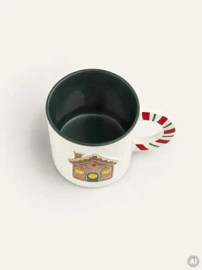 Kubek BARRA porcelanowy z domkiem 0,45 l
