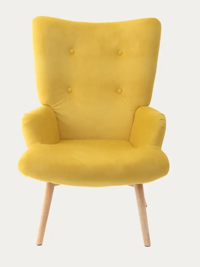 Fotel MOSS żółty 70x55x95 cm