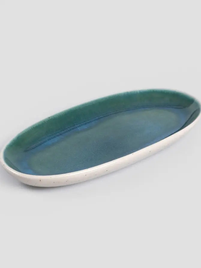 Półmisek SEDANO owalny turkusowy 18 cm