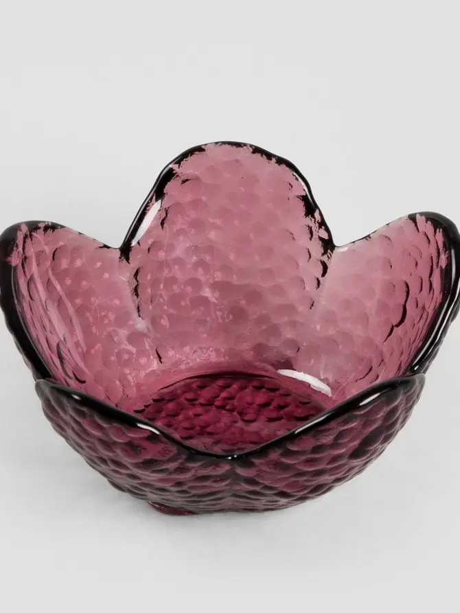 Miseczka LONNY w kształcie kwiatka różowa S 9x4 cm