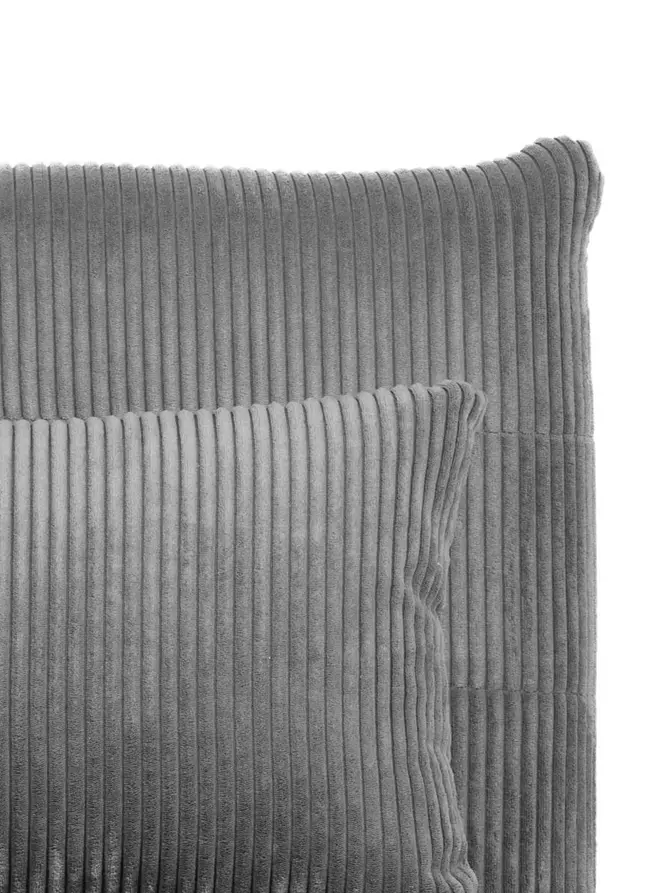 Sofa SOLACE 1-osobowa, z funkcją spania sztruksowa szara 83x91x84 cm