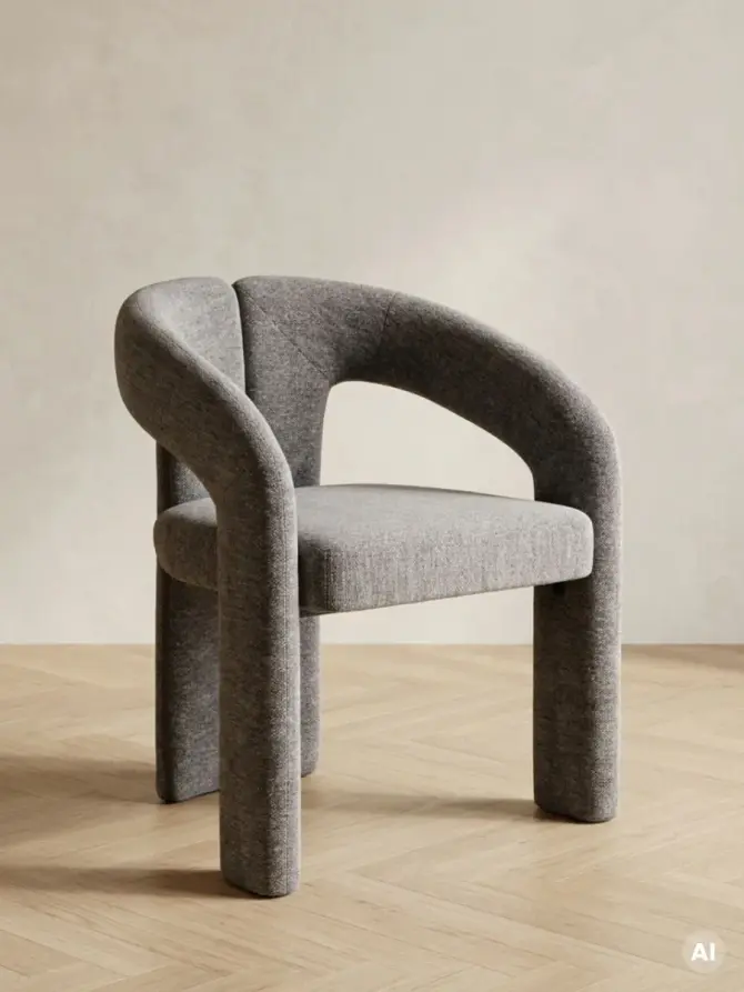 Fotel ROVELLE brązowy 61x58,5x78,5 cm