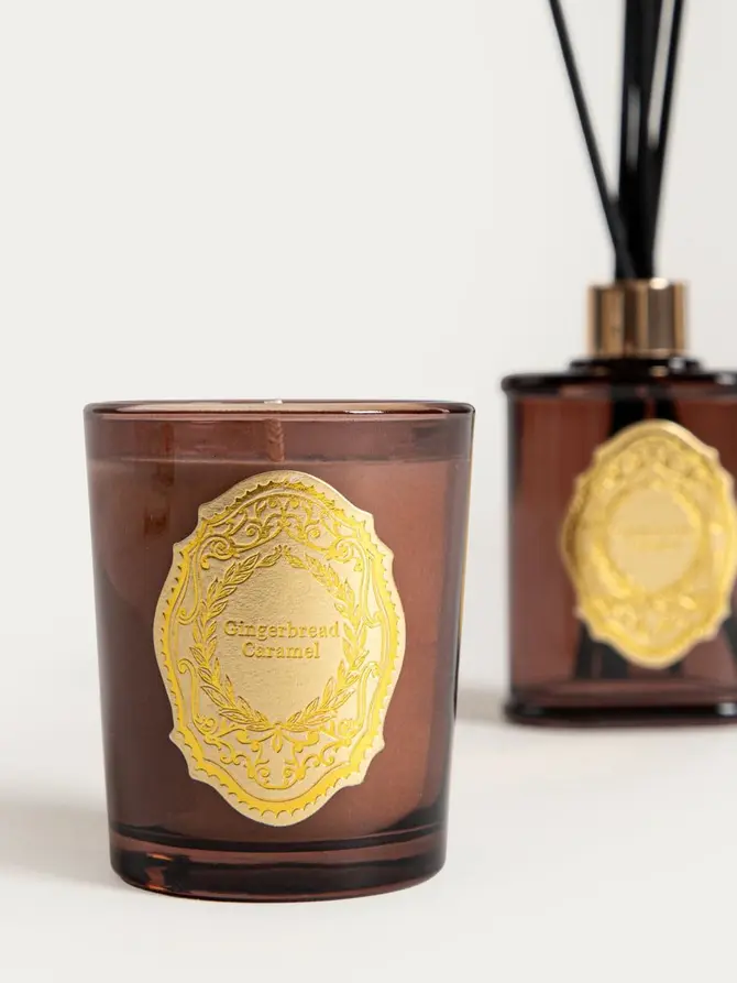 Zestaw zapachowy ORNAMENTS Gingerbread Caramel 70 g + 50 ml