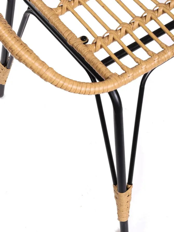 Ławka BOKKA boho pleciona 127x58x80 cm