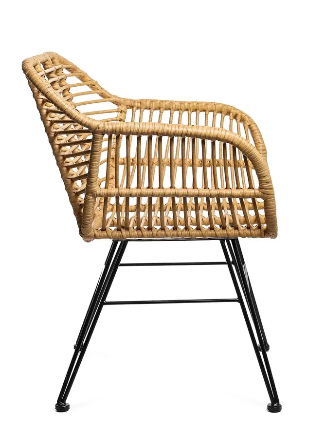 Krzesło JARDIN plecione naturalne 57x62x81 cm