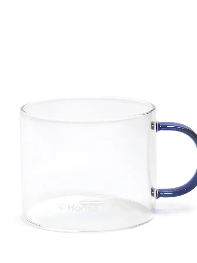 Szklanka GLOSSY z granatowym uchem 0,35 l