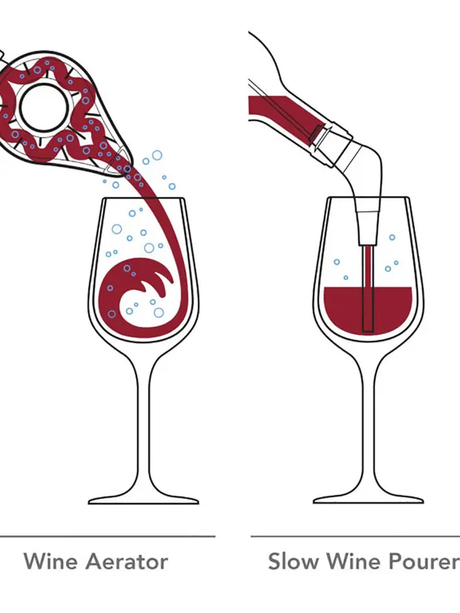 Dekanter WINE na butelkę wina 33 cm