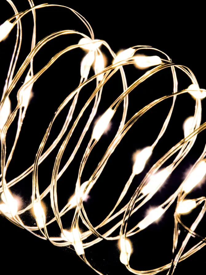 Lampki LUMERE dekoracyjne, światło: ciepła biel 100 LED, 5 m