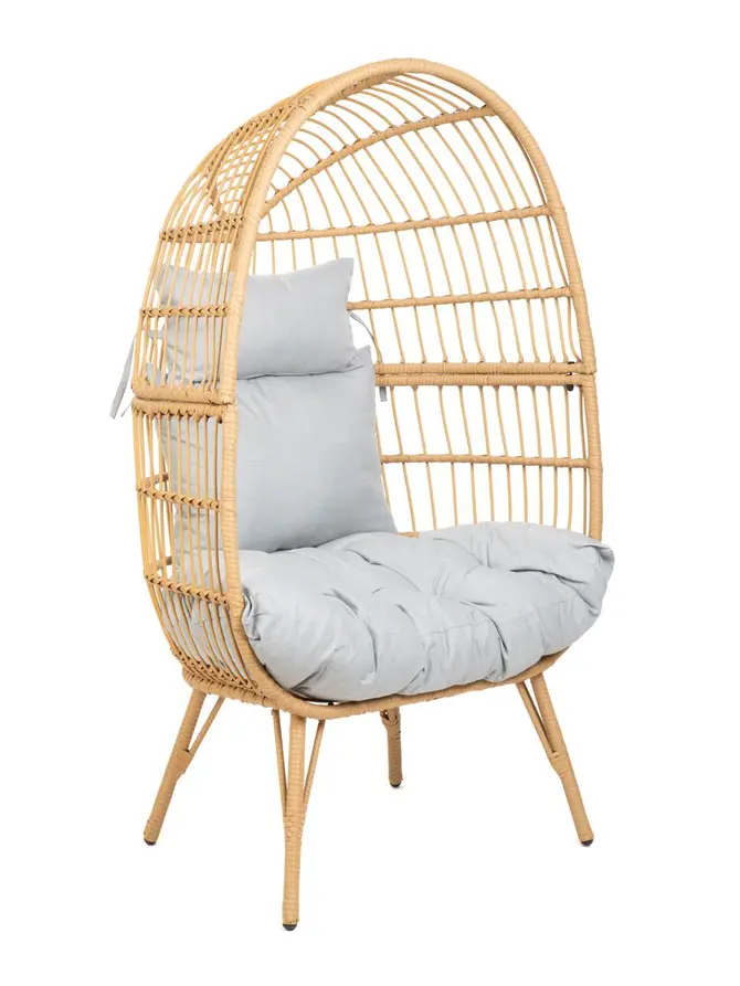 Fotel LAKAI naturalny pleciony 83x65x145cm
