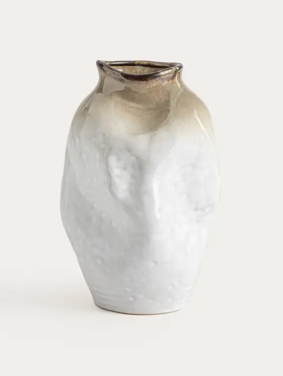 Wazon ATELYA gnieciony z efektem gradientu ceramiczny 14,7x12,8x21,5 cm