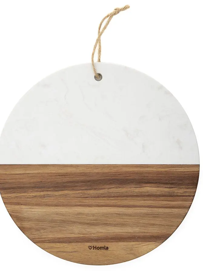 Deska MARBLE dekoracyjna biała 25 cm