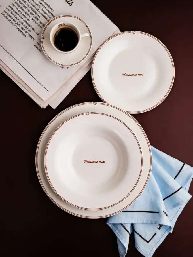 Zestaw talerzy PATISSERIE porcelanowych głębokich, 22,5 cm 4 szt.