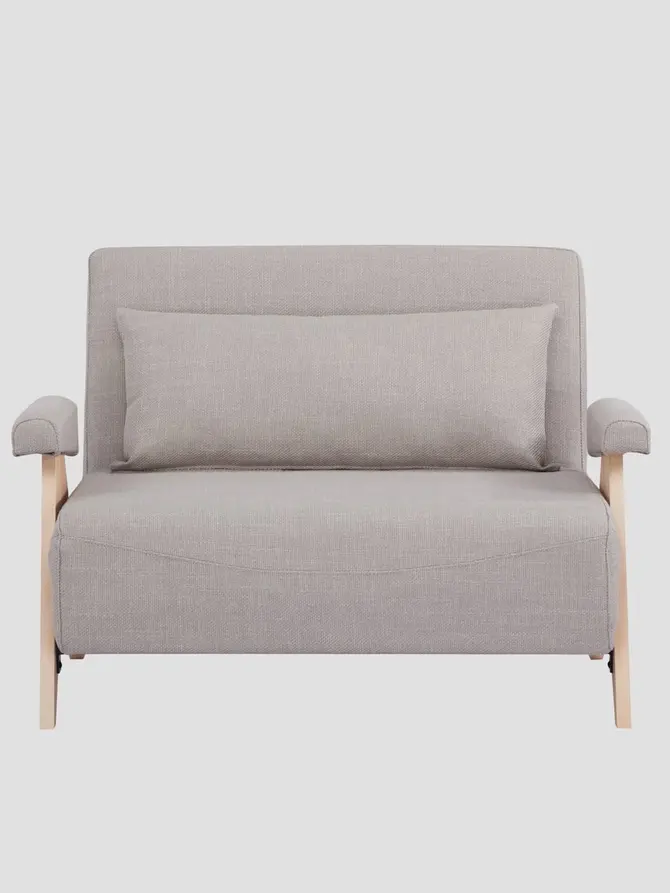 Sofa CALORE 1-osobowa, z funkcją spania beżowa 117x90x82 cm