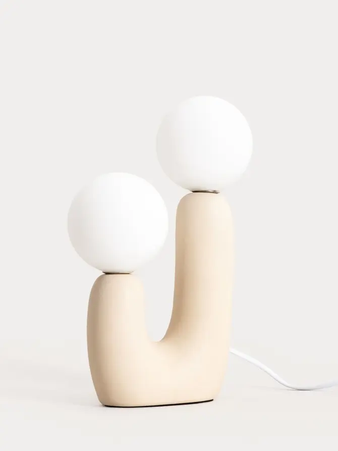Lampa stołowa ORMIK ceramiczna 20x11x31 cm