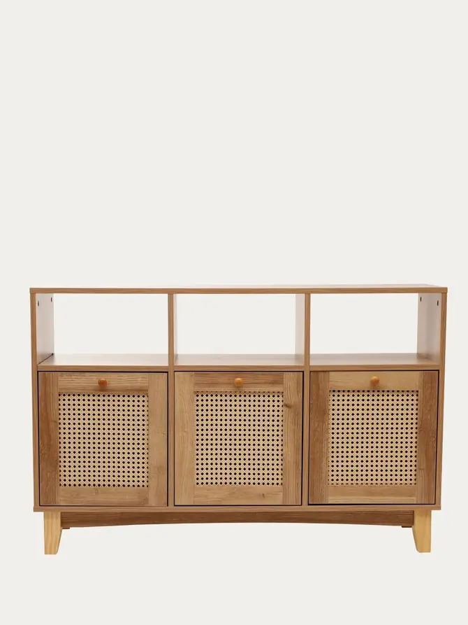 Komoda NOTTO z rattanem 110x35x72 cm