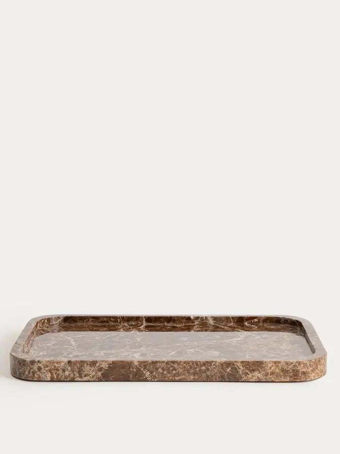 Taca dekoracyjna MARMURI marmurowa prostokątna 30x20x1,8 cm