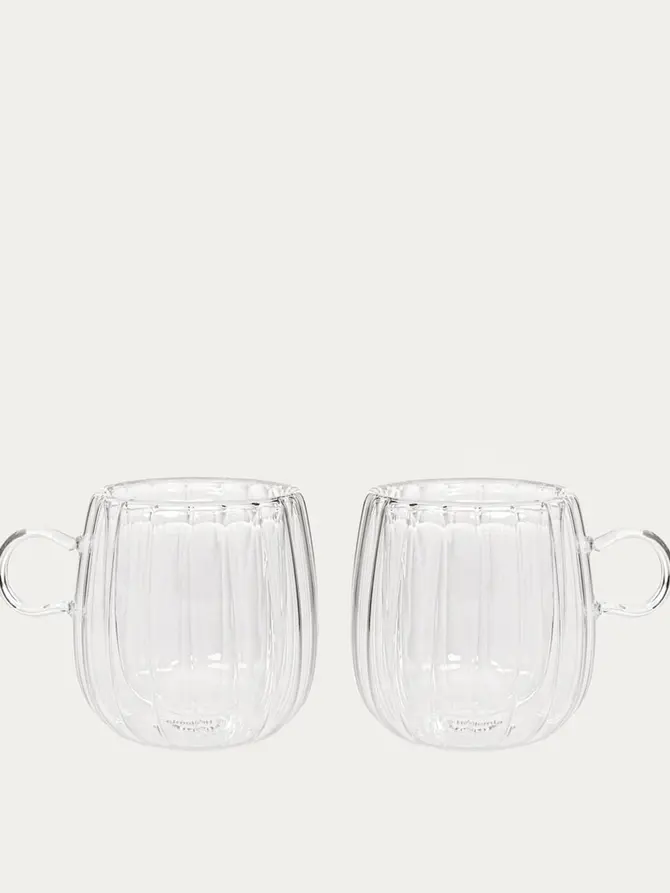 Zestaw szklanek CEMBRA GROOVE z podwójną ścianką i uchem 2 szt. 250ml