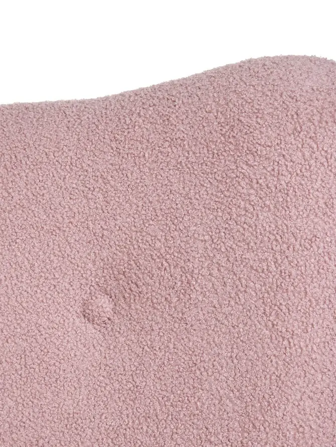 Fotel MOSS TEDDY BOUCLE bujany różowy w tkaninie TEDDY BOUCLÉ 72x73x92 cm