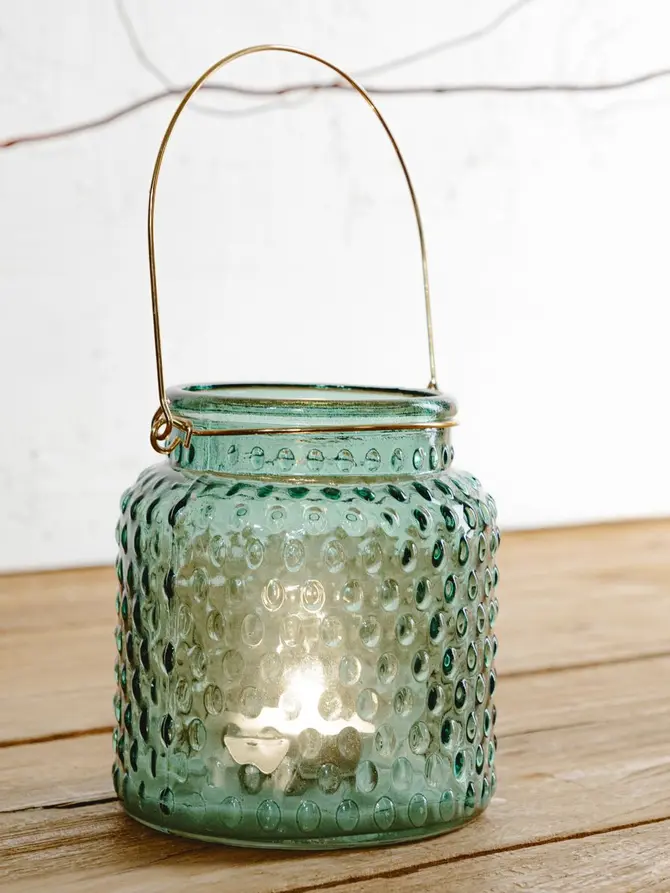 Lampion FIG zielony 10x11 cm