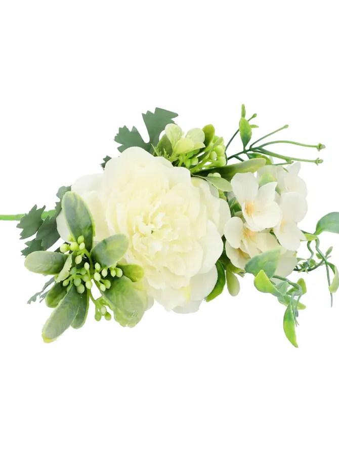 Bukiet ROSY sztuczny biały 26 cm