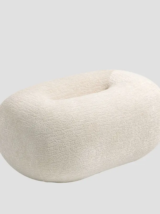 Pufa LUNCTA Ecru 82x52x34 cm