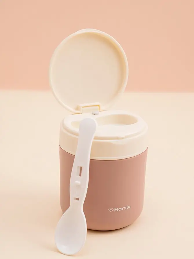 Pojemnik POPPIE na jogurt różowy 380 ml