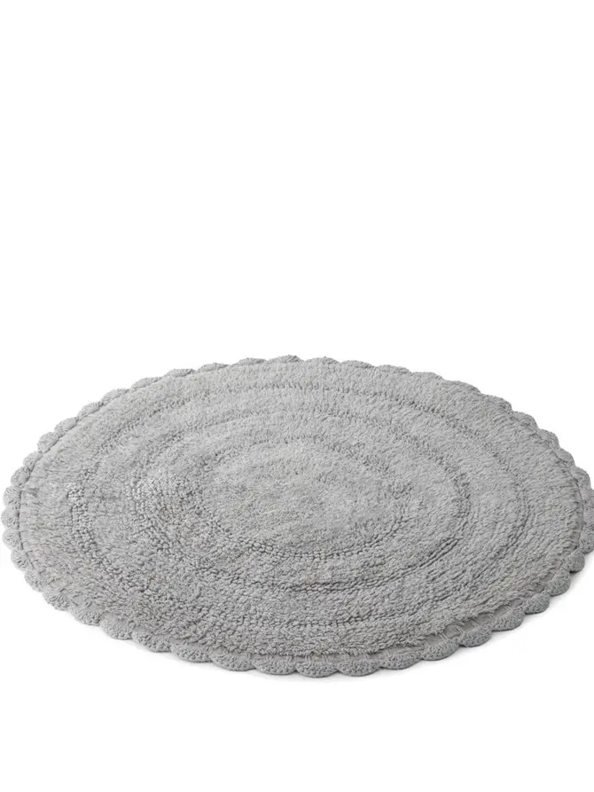 Dywanik łazienkowy KARMI Okrągły szary 60 cm