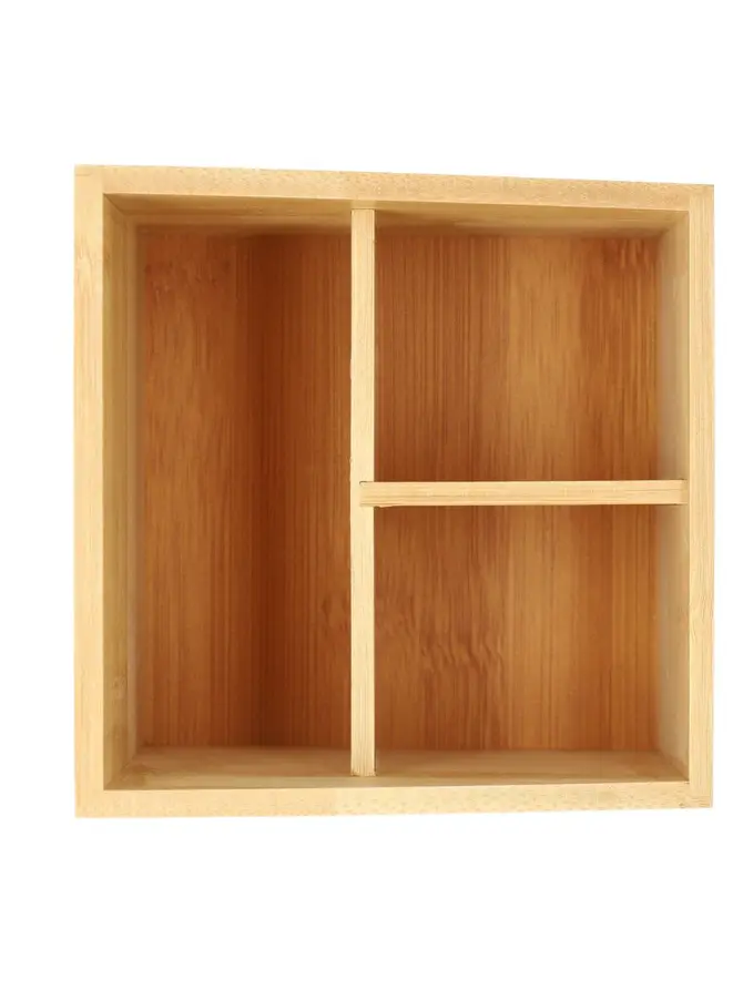 Organizer BAMBOU z przegródkami kwadratowy 13 cm