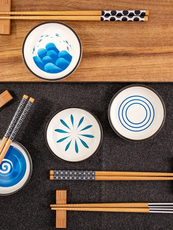 Zestaw KIOTO ozdobny do serwowania sushi 12 el