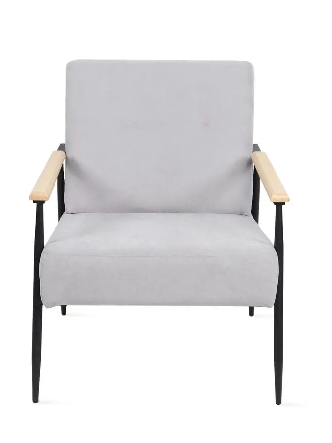 Fotel VELUDO szary 71x70x83 cm