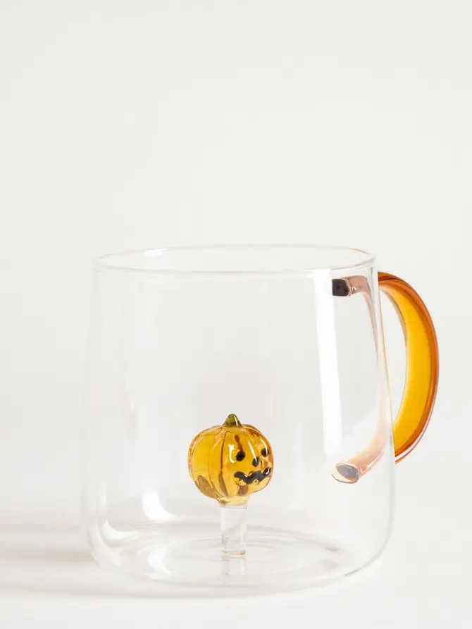 Szklanka PUMPKIN z uchem i dynią w środku 0,47 l