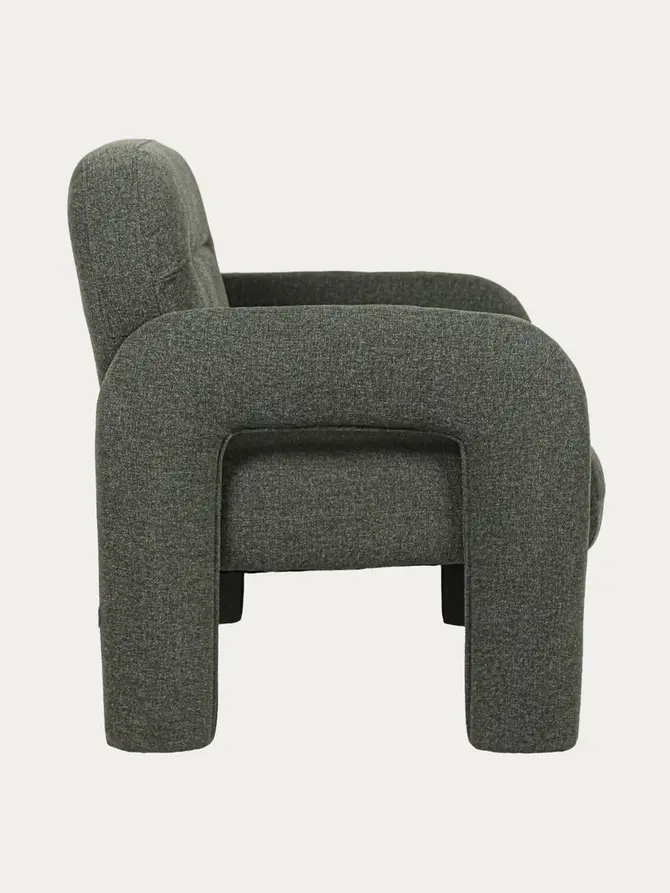 Fotel ALVIRO oliwkowy 78x76x81 cm