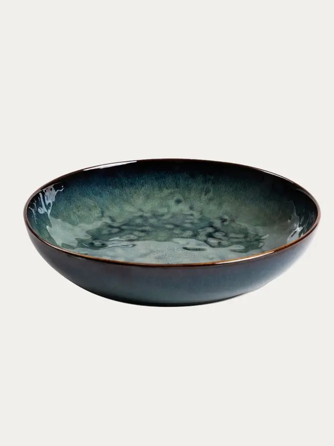 Talerz MIDO głęboki turkusowy 21,5 cm
