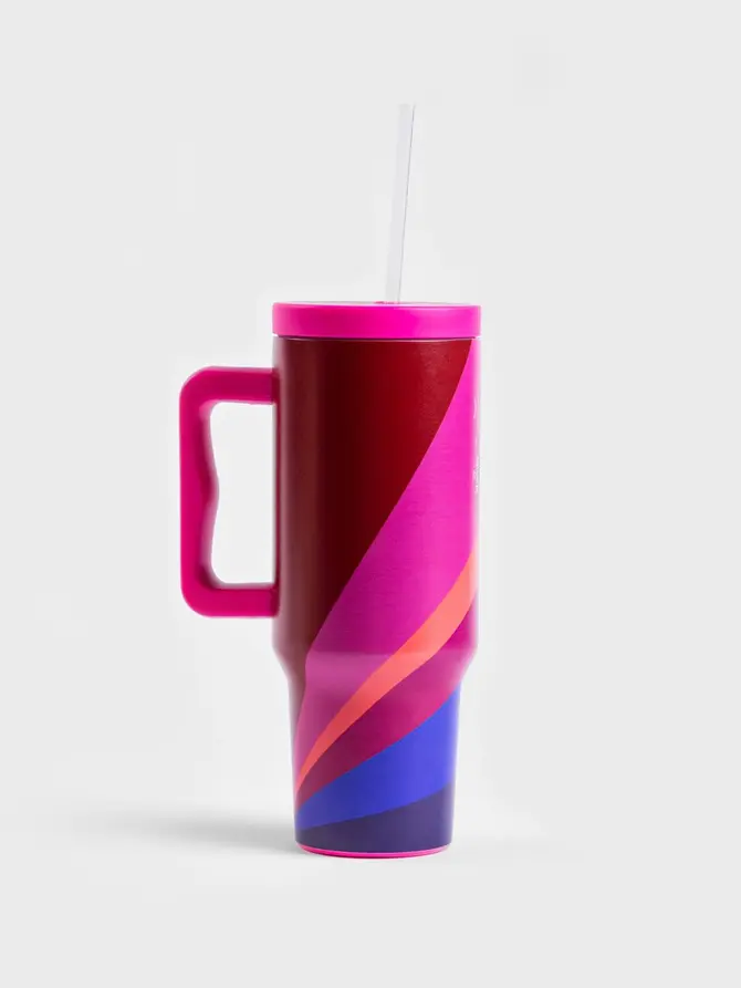 Kubek termiczny NAOKO ze słomką 1,2 l
