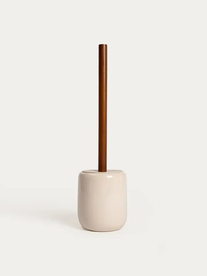 Szczotka do WC MELKARO ceramiczna beżowa 10x18,5 cm