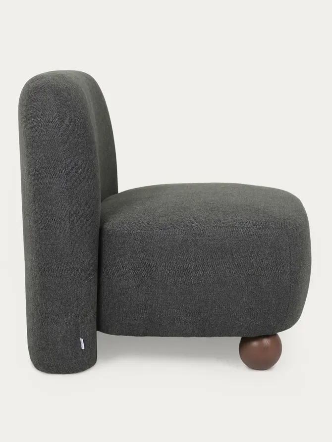 Fotel NORELLO szary 66x77x77 cm