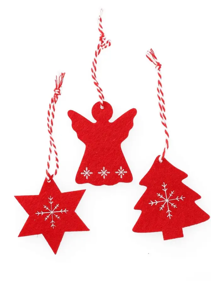 Filcowe ozdoby choinkowe LEIS 27 szt. XM22 800837